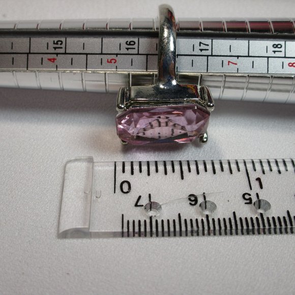 Set of 2 Pink and Silver Fidget Rings - Picture 9 of 9